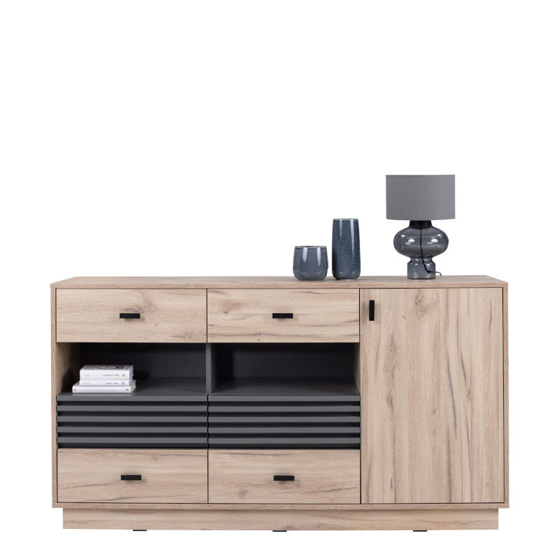 Allmo Komoda AL8 dub/antracit