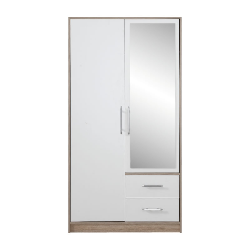 Smart Skriňa šatníková SRL3 dub sonoma/biela